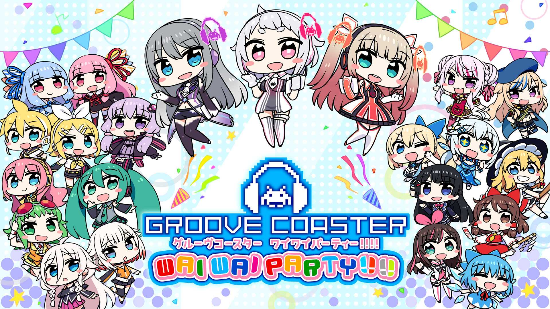 switch游戏《炫音轨迹 GROOVE COASTER WAI WAI PARTY!!!!》美版 +1.0.21补丁+49DLC