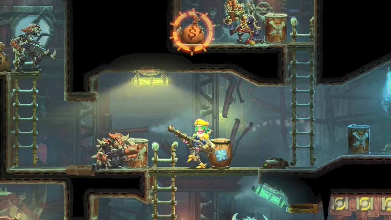 switch《蒸汽世界 劫掠2 SteamWorld Heist 2》中文版1.2金手指下载