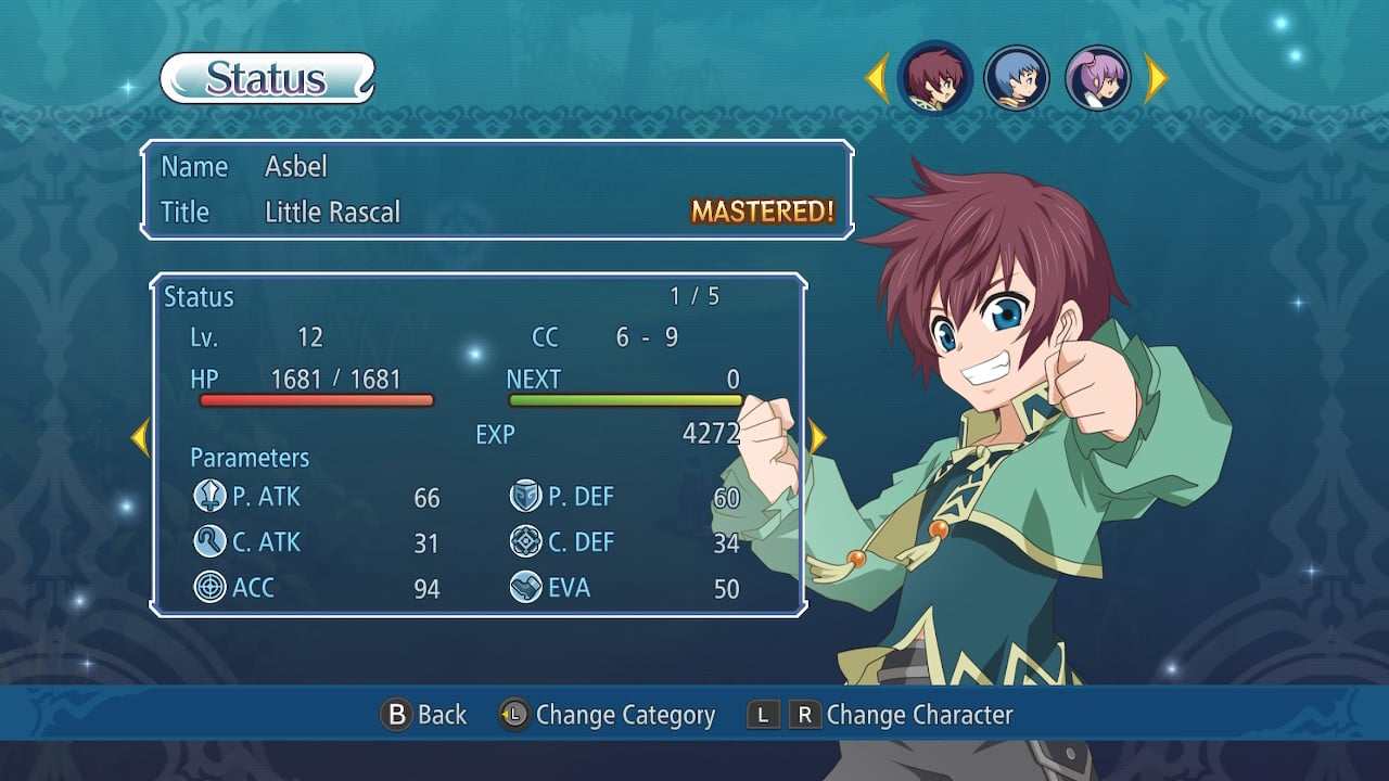 switch圣恩传说F重置 Tales of Graces f Remastered 1.0.2 金手指