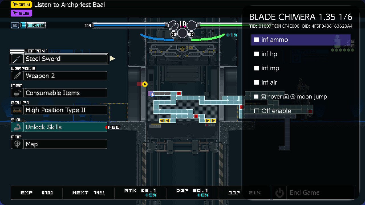 switch幻刃奇美拉 Blade Chimera 金手指+1.35