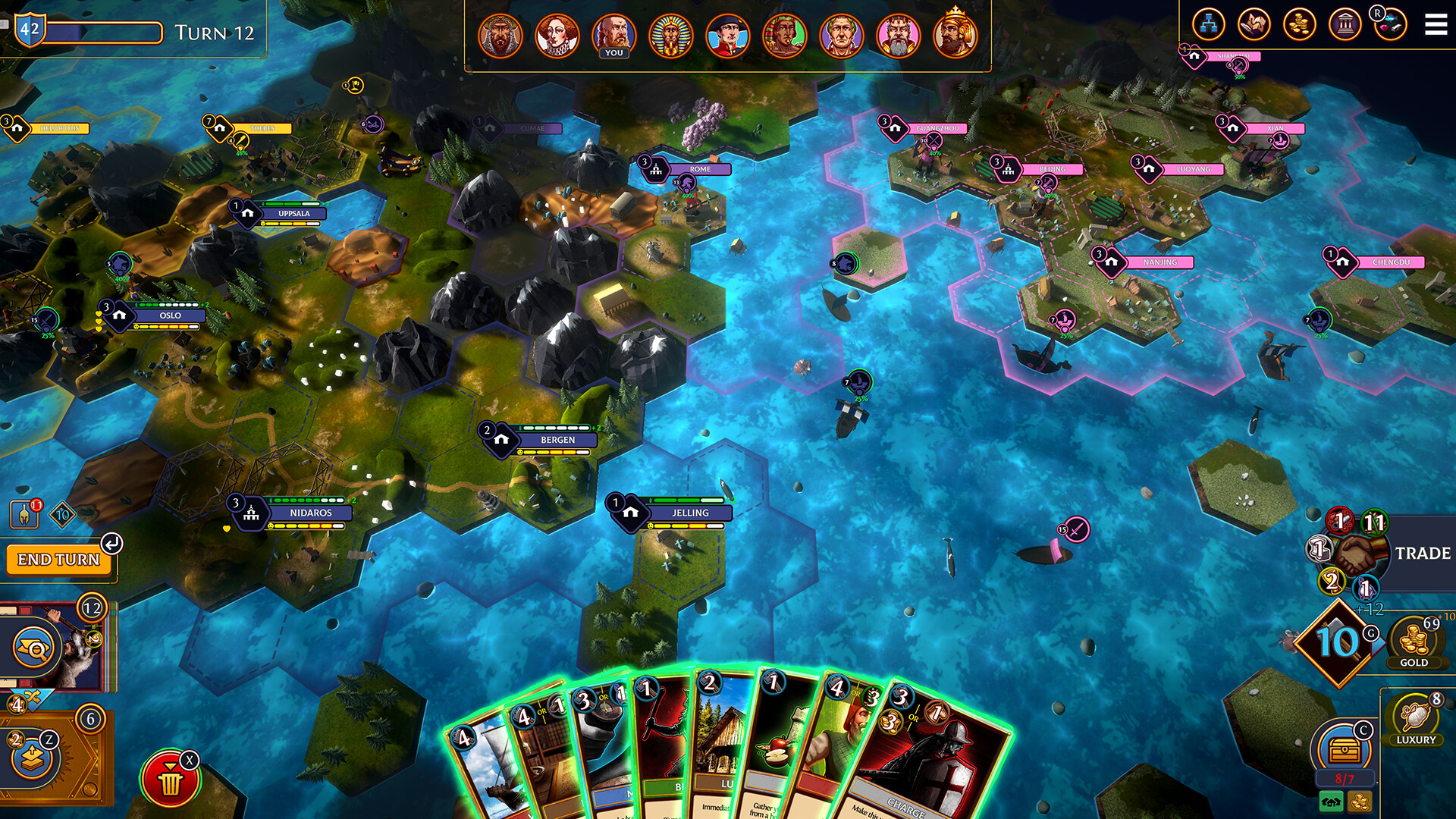 PC游戏《帝王牌局：古国纷争/Hexarchy》中文版下载_0