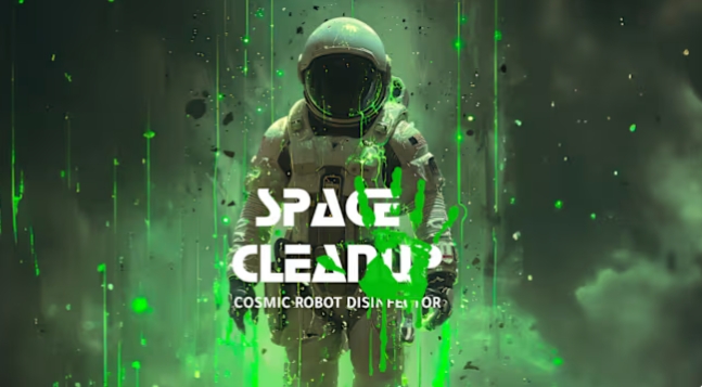 太空清理：宇宙机器人消毒剂].Space CleanUp: Cosmic Robot_0