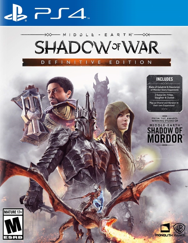 【5.05】PS4游戏《中土世界：战争之影 – 终极版 Middle-earth: Shadow of War – Definitive Edition》中文版下载 v1.18(含DLC)