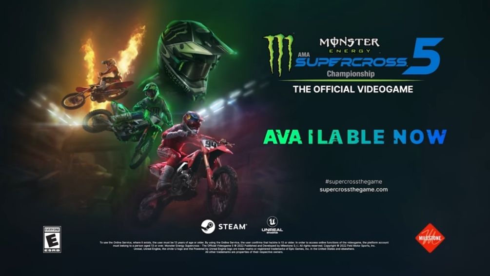 【5.05】PS4游戏《野兽越野摩托车：官方游戏5.Monster Energy Supercross: The Official Videogame 5》英文v1.13下载