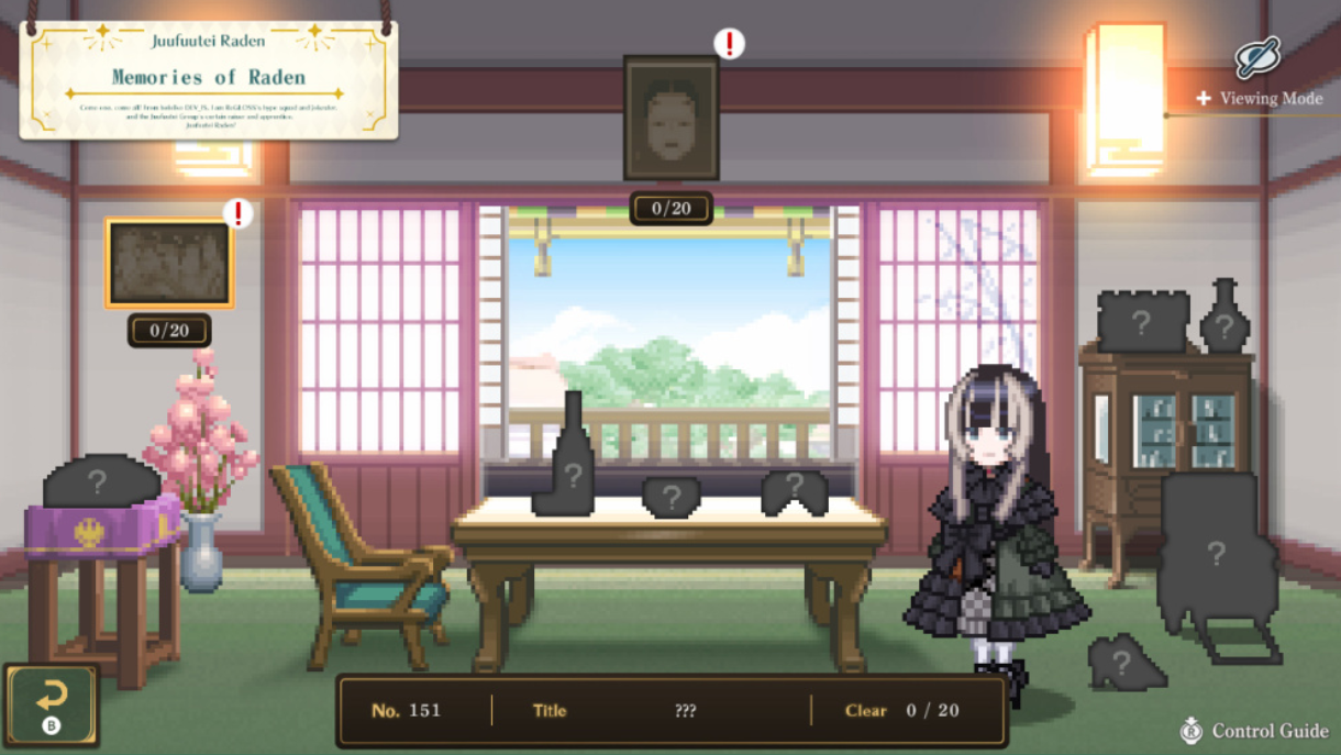 绘图方块 儒乌风亭螺钿为你导览！像素美术馆 Picross：Juufuutei Raden's Guide for Pixel Museum_3