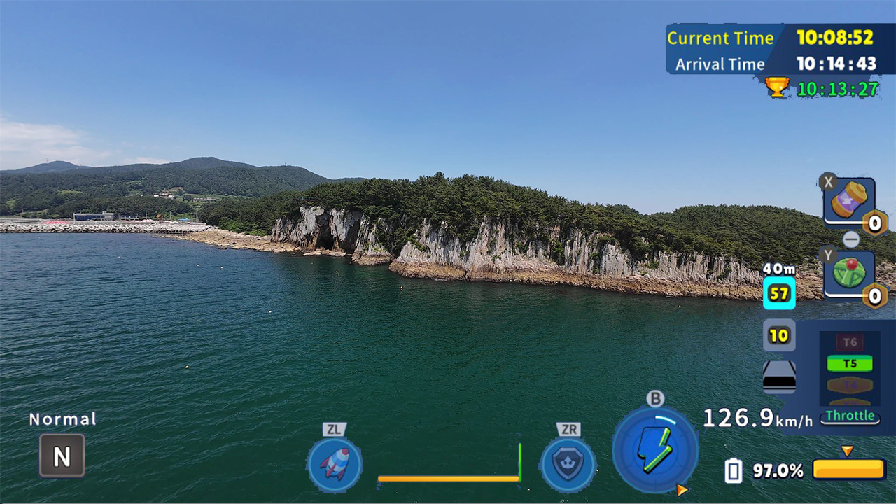 韩国无人机飞行游览 屏风岩_0