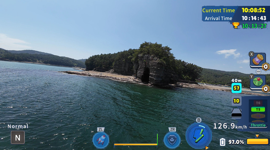 韩国无人机飞行游览 床足岩 Korean Drone Flying Tour_0