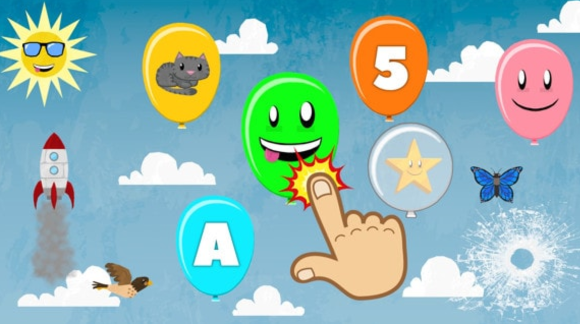 弹出气球：儿童的学习游戏 Balloon Pop – Learning Letters, Numbers, Colors, Game for Kids_0