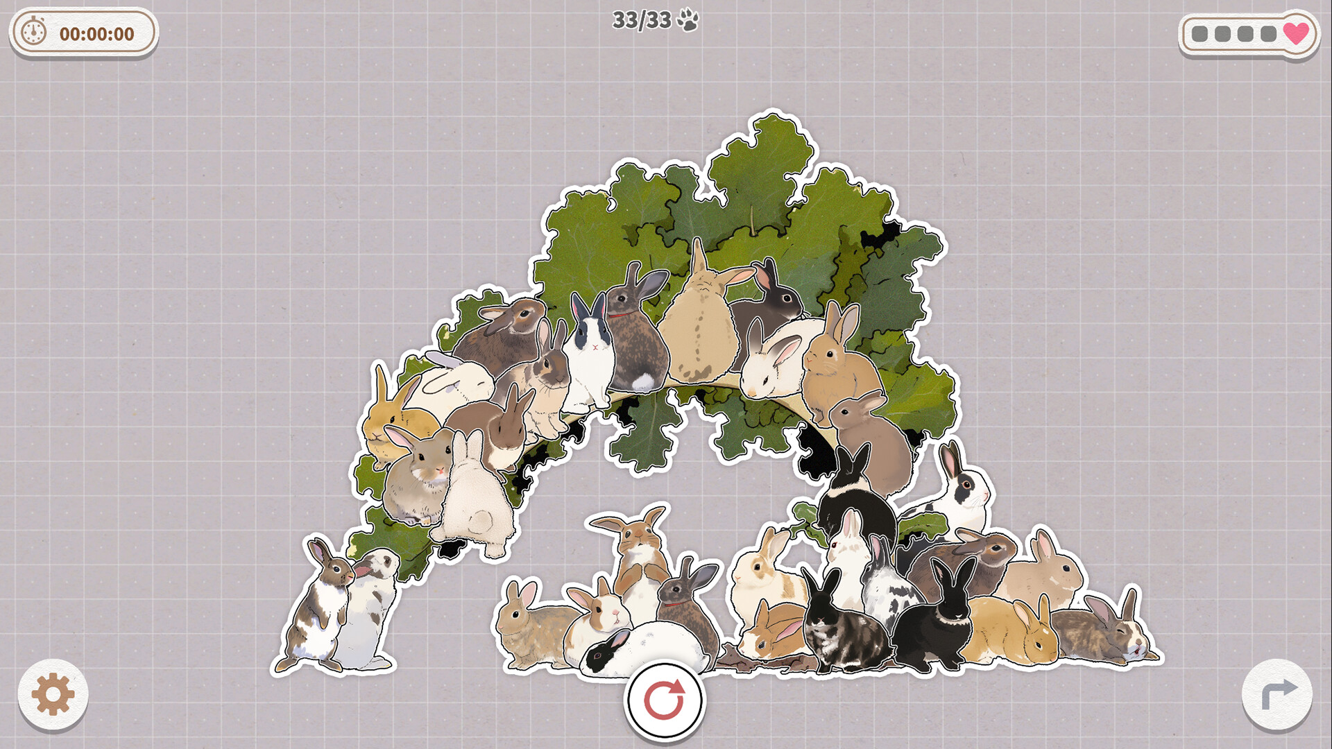 挤在一起的兔兔/Bunnies Huddled Together_0