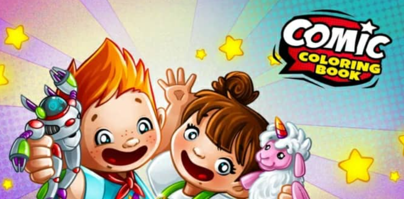 彩色漫画书 Comic Coloring Book_0