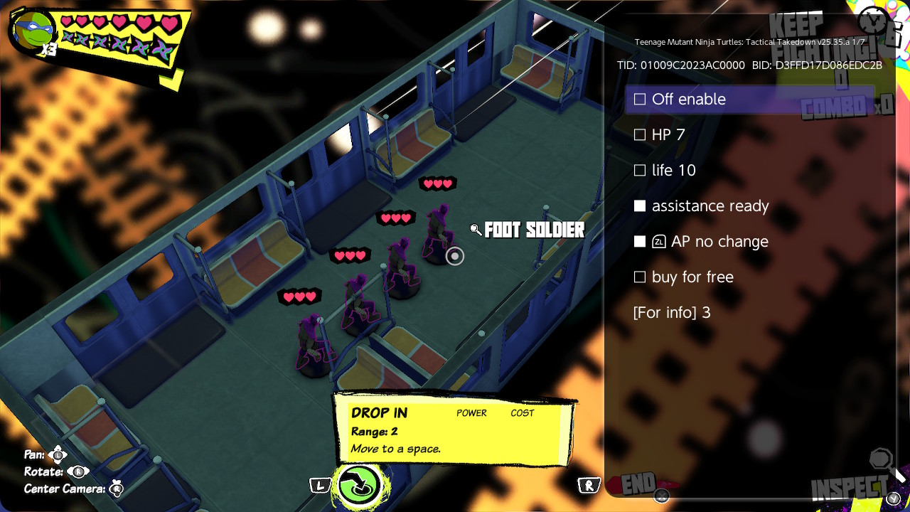 《忍者神龟 战术击倒 Teenage Mutant Ninja Turtles》Switch金手指下载 – 含25.35.a