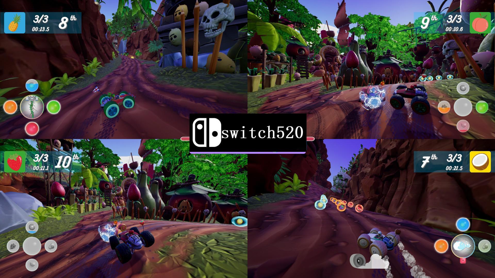 《全明星水果竞速 All-Star Fruit Racing》Switch英文版XCI下载 – 含1.0.0补丁