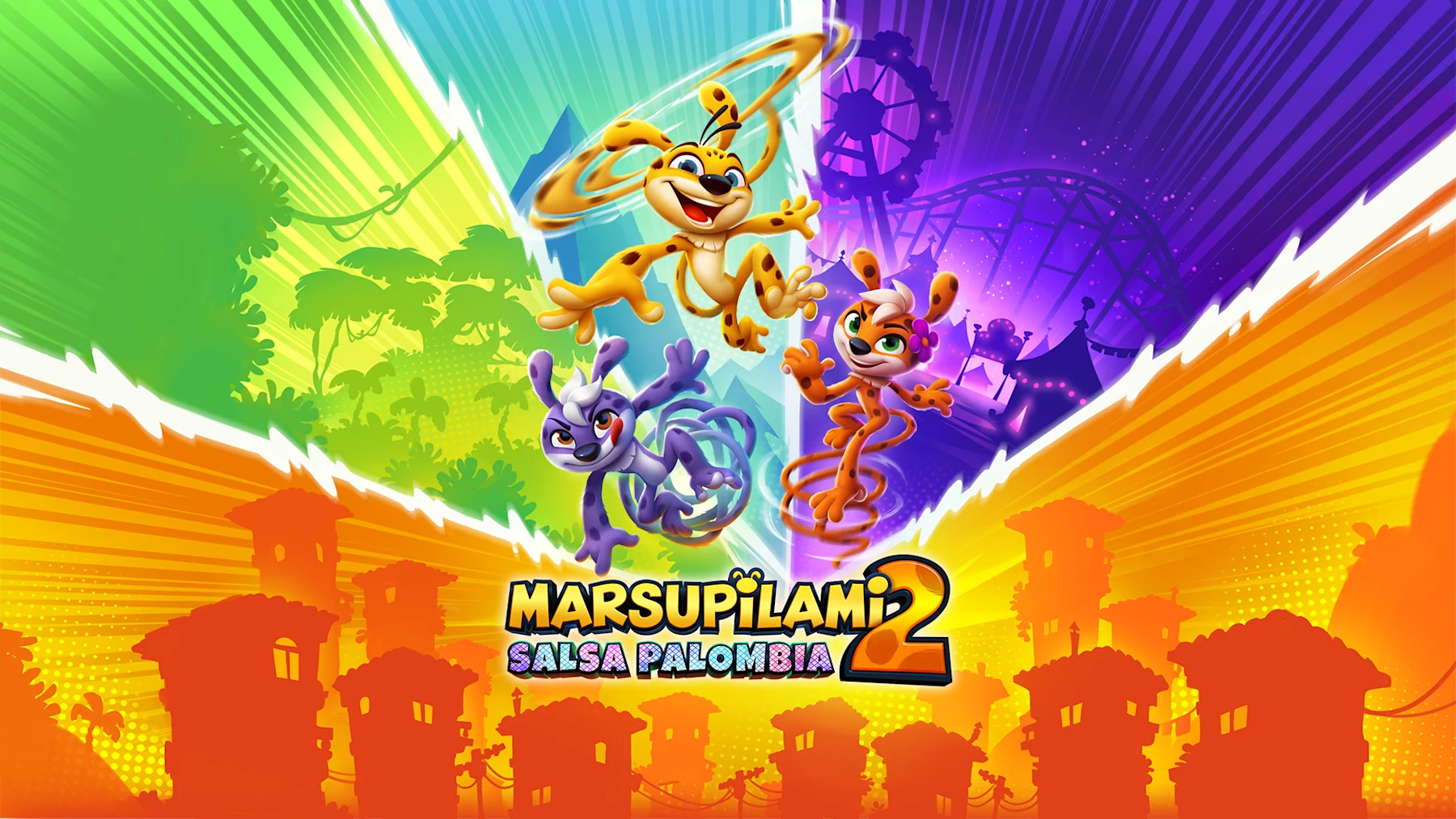 《长尾豹马修 2帕伦比亚萨尔萨 Marsupilami 2 Salsa Palombia》Switch美版中文